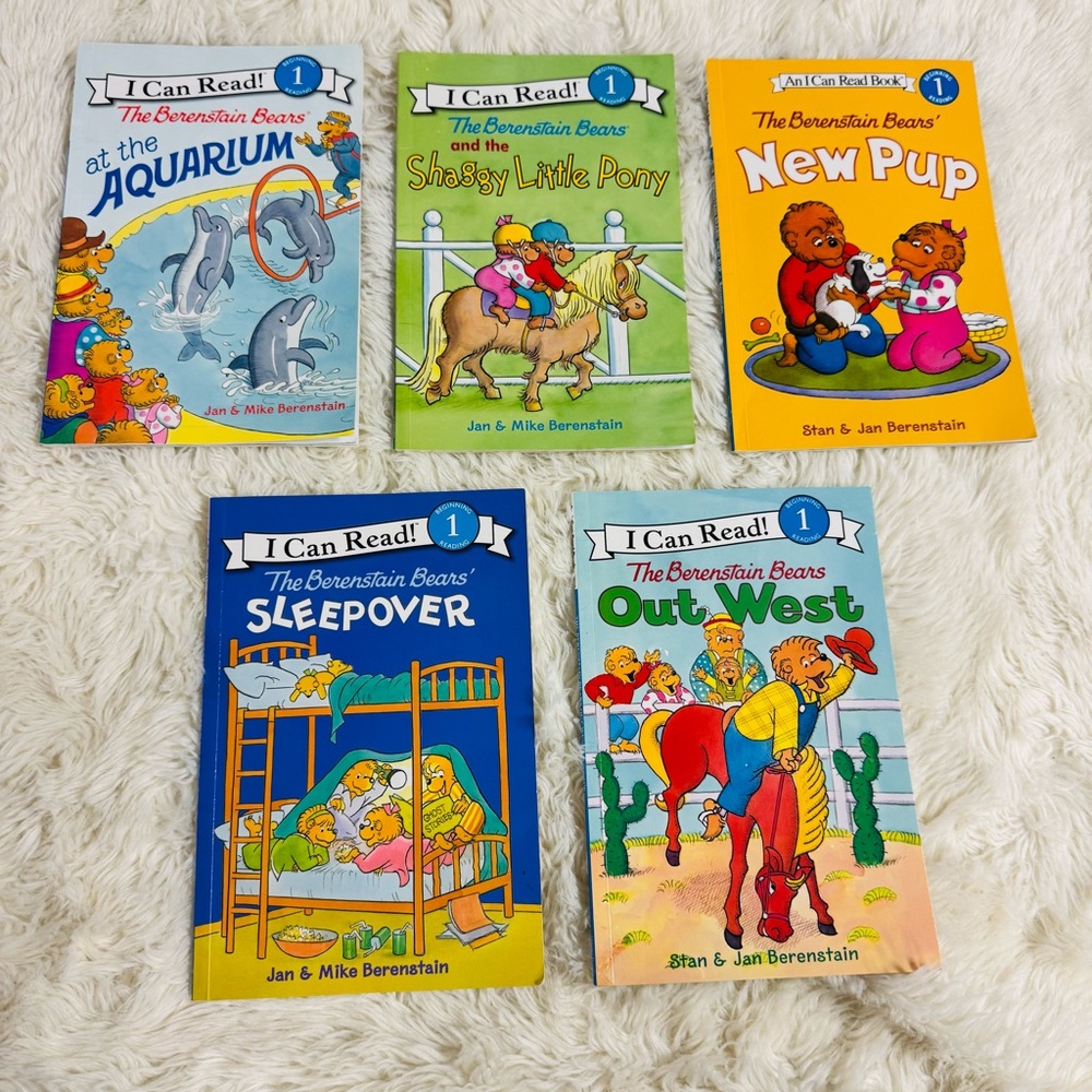 Berenstain Bears Beginning Level 1 Reading Books Bundle